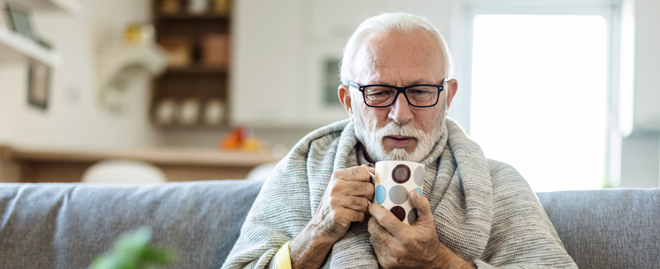 Bannière prévention : protéger les séniors du froid 