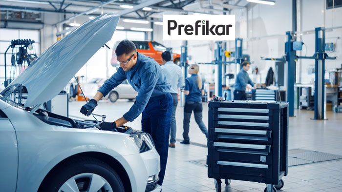 image décrivant la réparation automobile : partenaire sinistre automobile préfikar